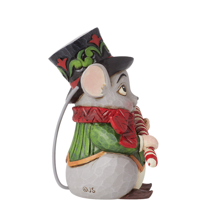 Jim Shore Heartwood Creek: Mouse With Top Hat Mini Figurine sparkle-castle