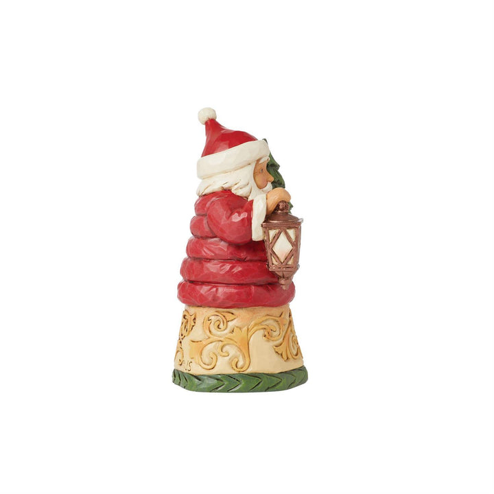 Jim Shore Heartwood Creek: Santa In Puffy Coat Mini Figurine sparkle-castle
