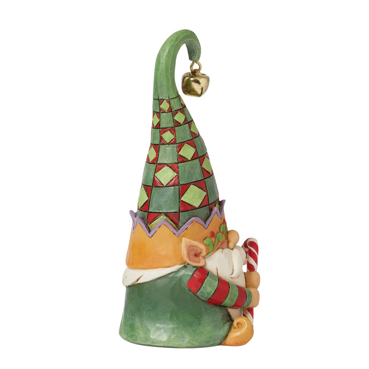 Jim Shore Heartwood Creek: Gnome Holding Candy Cane Figurine sparkle-castle