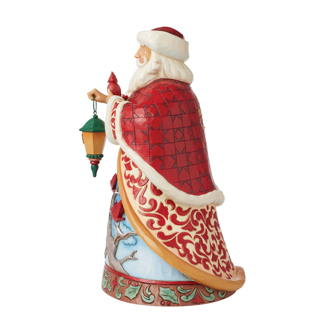 Jim Shore Heartwood Creek: 2nd Annual Collector's Edition Santa With Cardinal Scene Figurine - SIGNED sparkle-castle