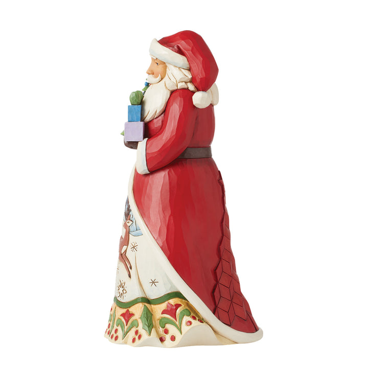 Jim Shore Heartwood Creek: Santa With Vintage LED Tree Figurine - SIGNED sparkle-castle