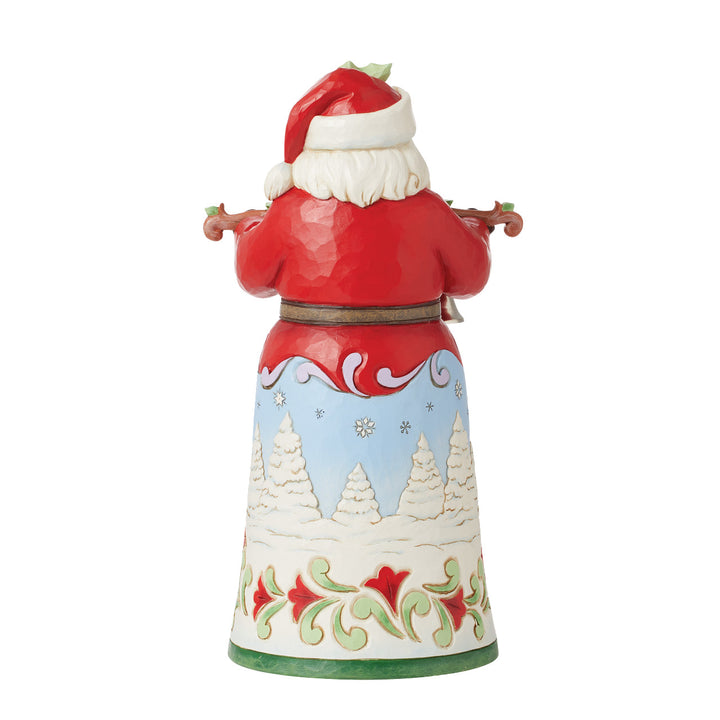 Jim Shore Heartwood Creek: 18th Annual Caroling Santa Figurine sparkle-castle