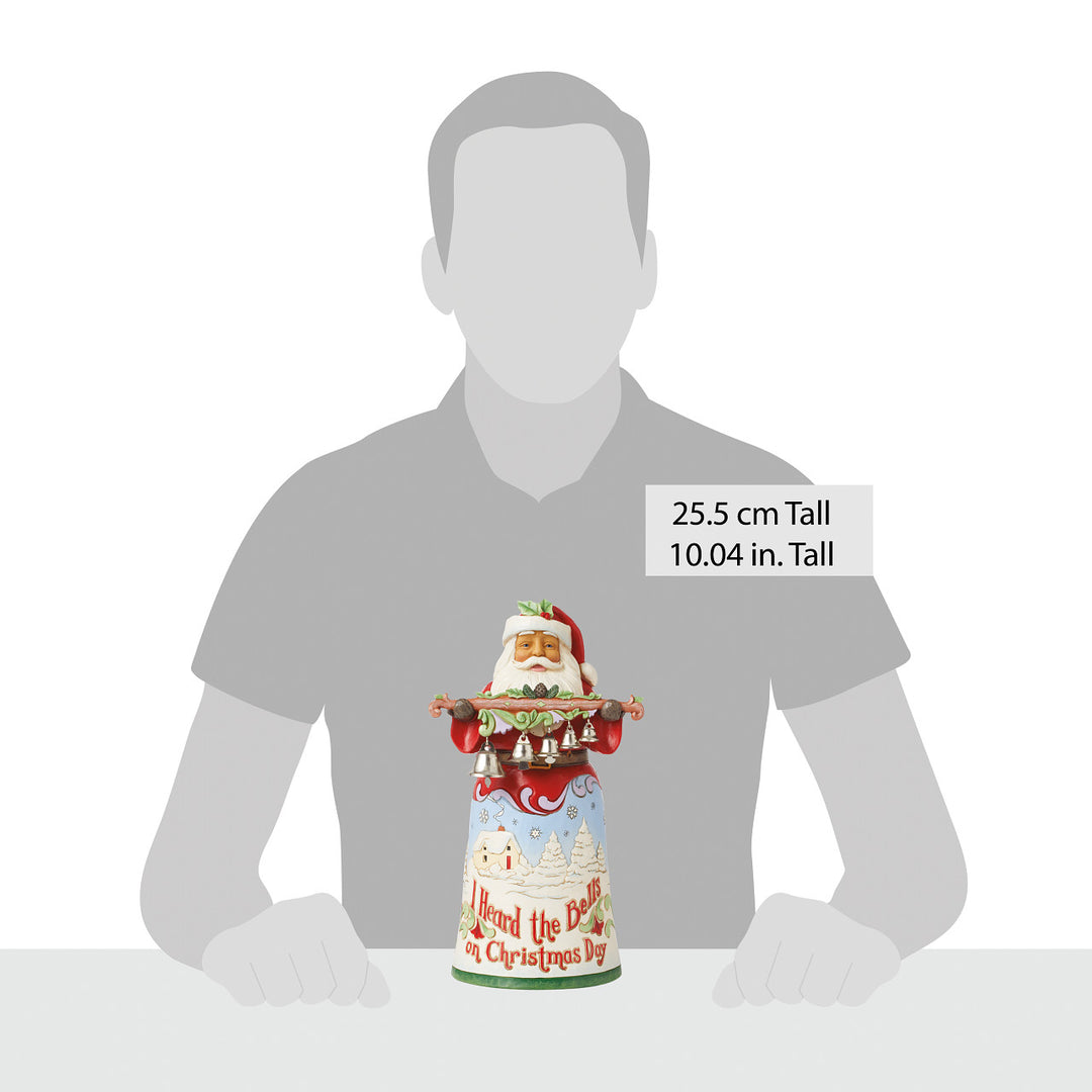 Jim Shore Heartwood Creek: 18th Annual Caroling Santa Figurine sparkle-castle