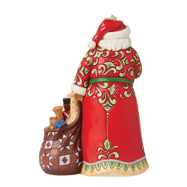 Jim Shore Heartwood Creek: Shushing Santa And Bag Figurine - SIGNED sparkle-castle