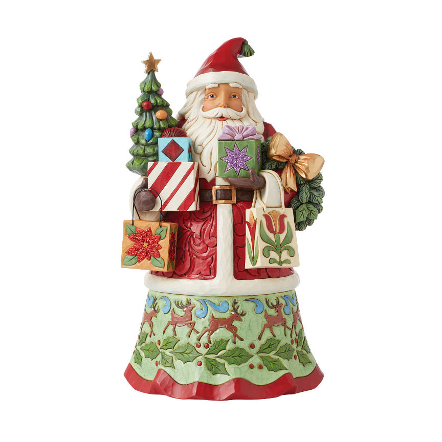 Jim Shore Heartwood Creek: Santa With Gifts Figurine sparkle-castle