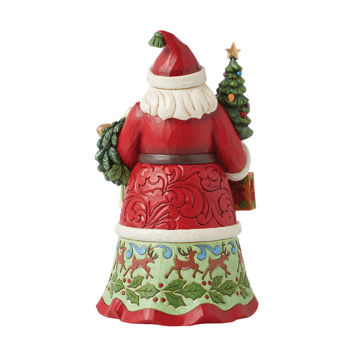 Jim Shore Heartwood Creek: Santa With Gifts Figurine sparkle-castle