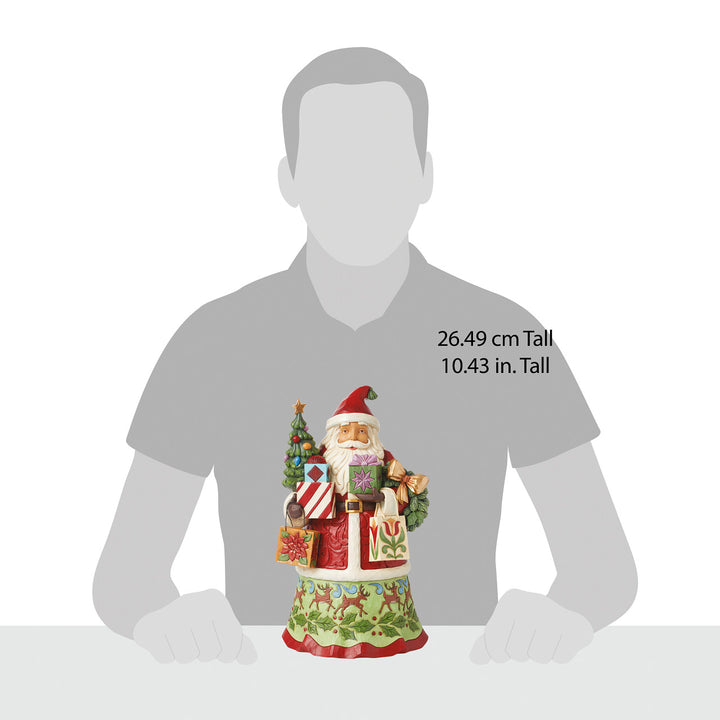 Jim Shore Heartwood Creek: Santa With Gifts Figurine sparkle-castle