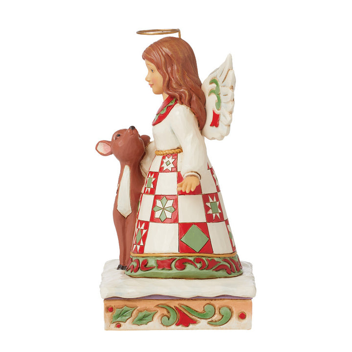 Jim Shore Heartwood Creek: Angel With Deer Figurine - SIGNED sparkle-castle