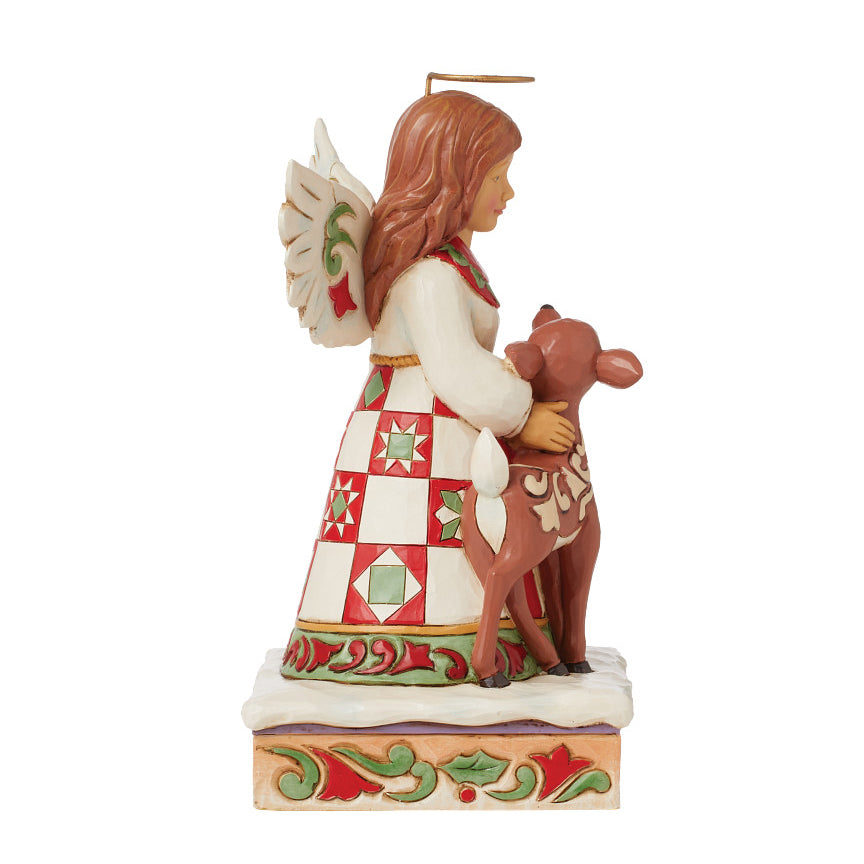 Jim Shore Heartwood Creek: Angel With Deer Figurine - SIGNED sparkle-castle