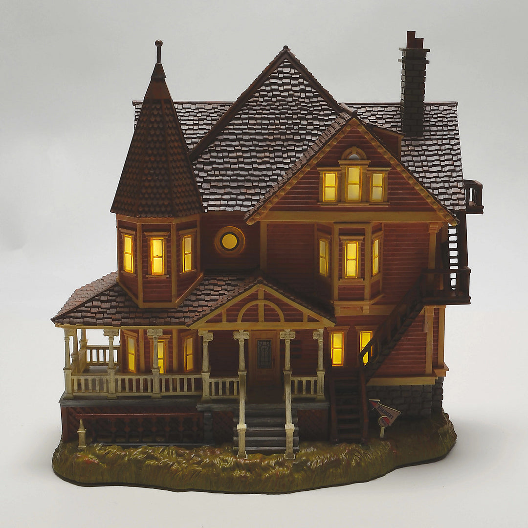 Department 56 Fright Ave: Coraline - The Pink Palace Apartments, Set of 3 sparkle-castle