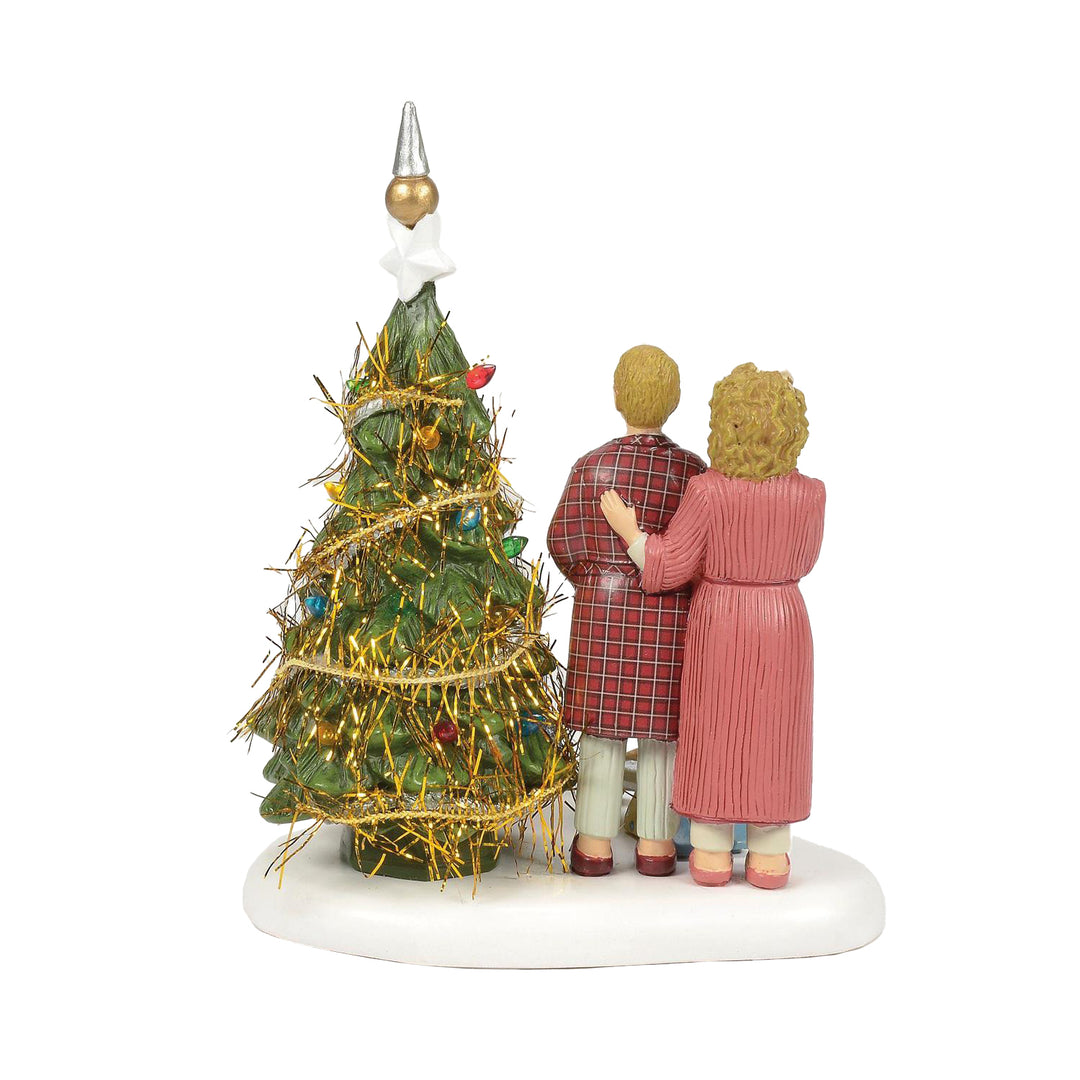 Department 56 A Christmas Story Village Accessory: The Family Opens Their Gifts sparkle-castle