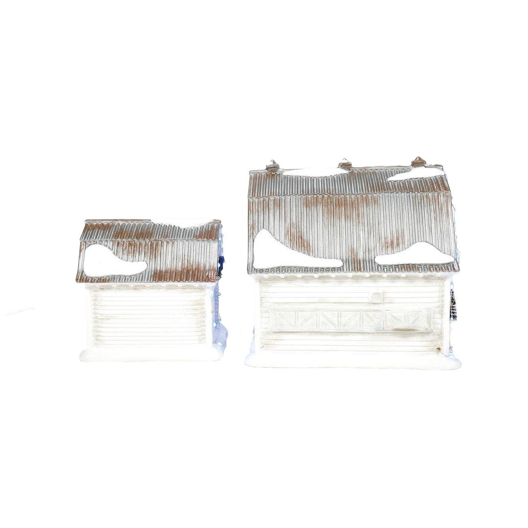 Department 56 Original Snow Village: Graceland Stables, Set of 2 sparkle-castle