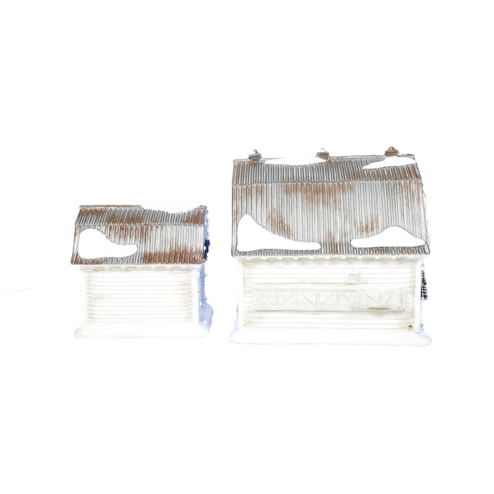Department 56 Original Snow Village: Graceland Stables, Set of 2 sparkle-castle