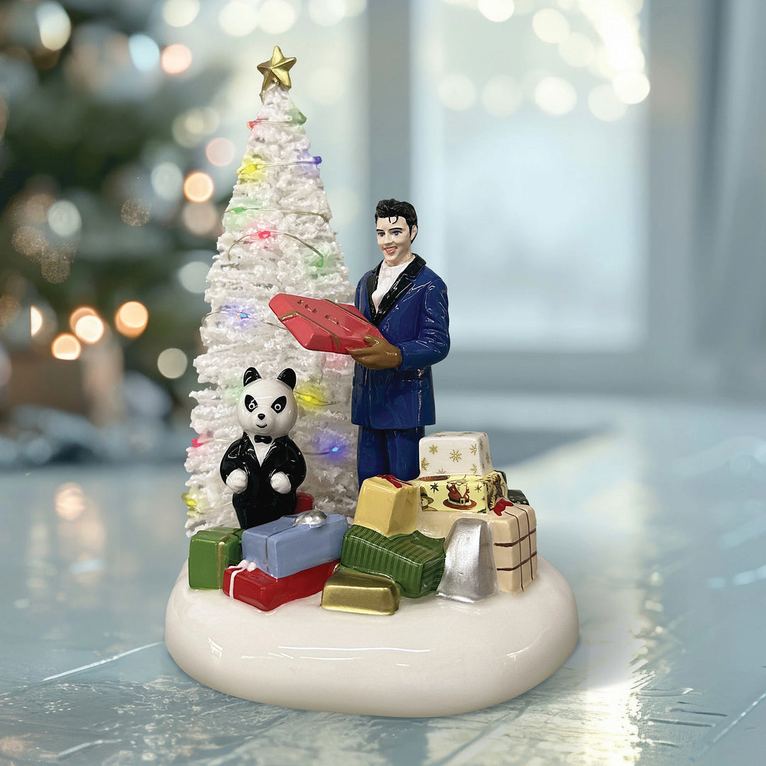Department 56 Original Snow Village Accessory: Elvis Passes Out The Gifts sparkle-castle