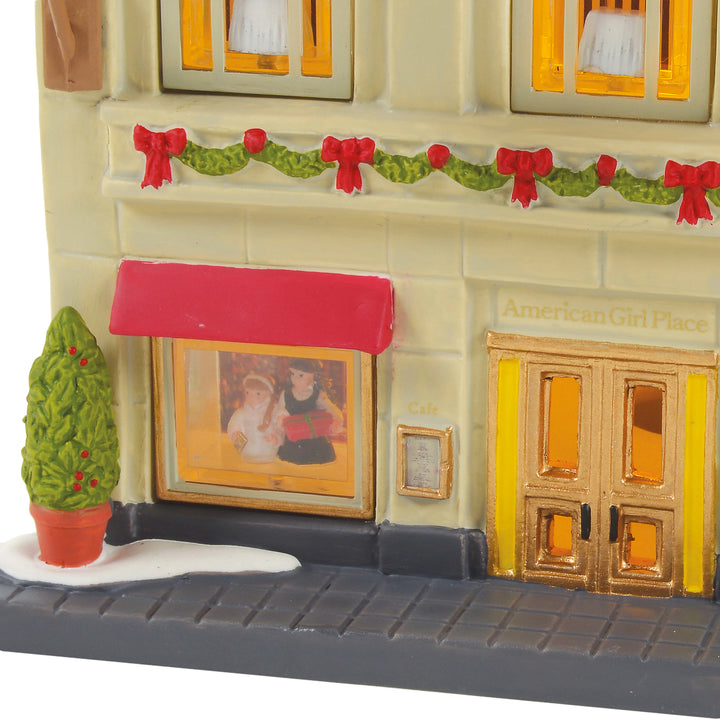 Department 56 Christmas In The City Village: American Girl Place sparkle-castle