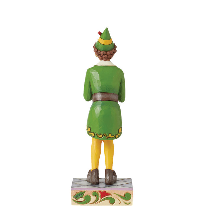 Jim Shore Elf: Buddy Elf Squatted Excited Pose Figurine - SIGNED sparkle-castle