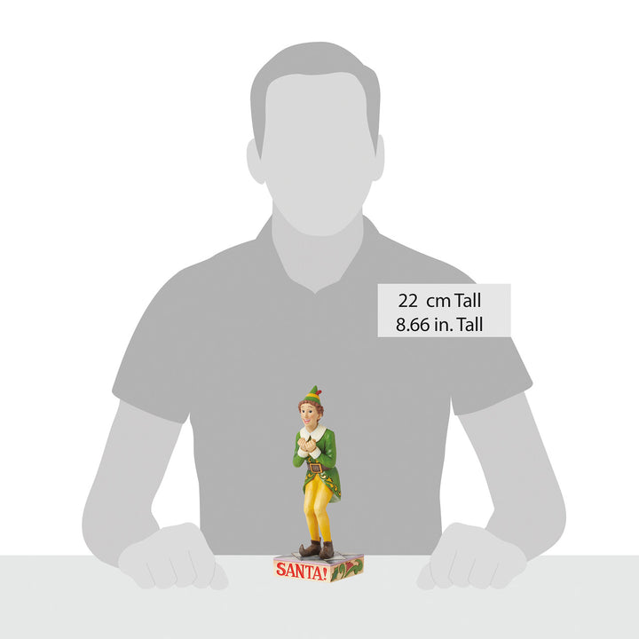 Jim Shore Elf: Buddy Elf Squatted Excited Pose Figurine - SIGNED sparkle-castle