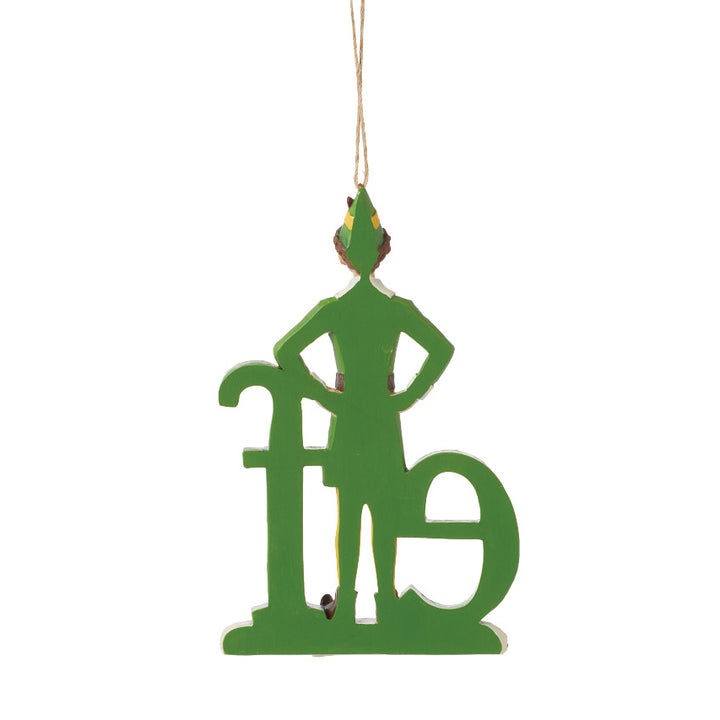 Jim Shore Elf: Buddy Elf Word Hanging Ornament sparkle-castle