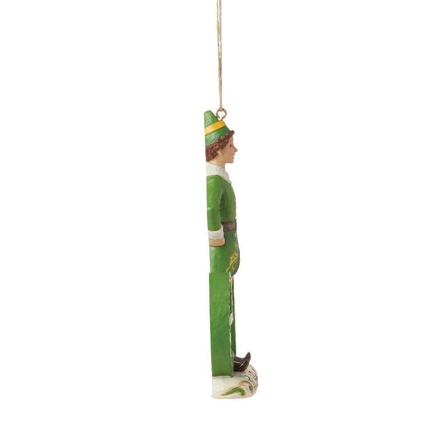 Jim Shore Elf: Buddy Elf Word Hanging Ornament sparkle-castle