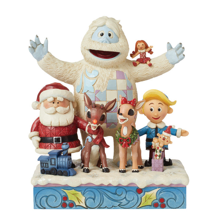 Jim Shore Rudolph Traditions: Group Pose Figurine sparkle-castle