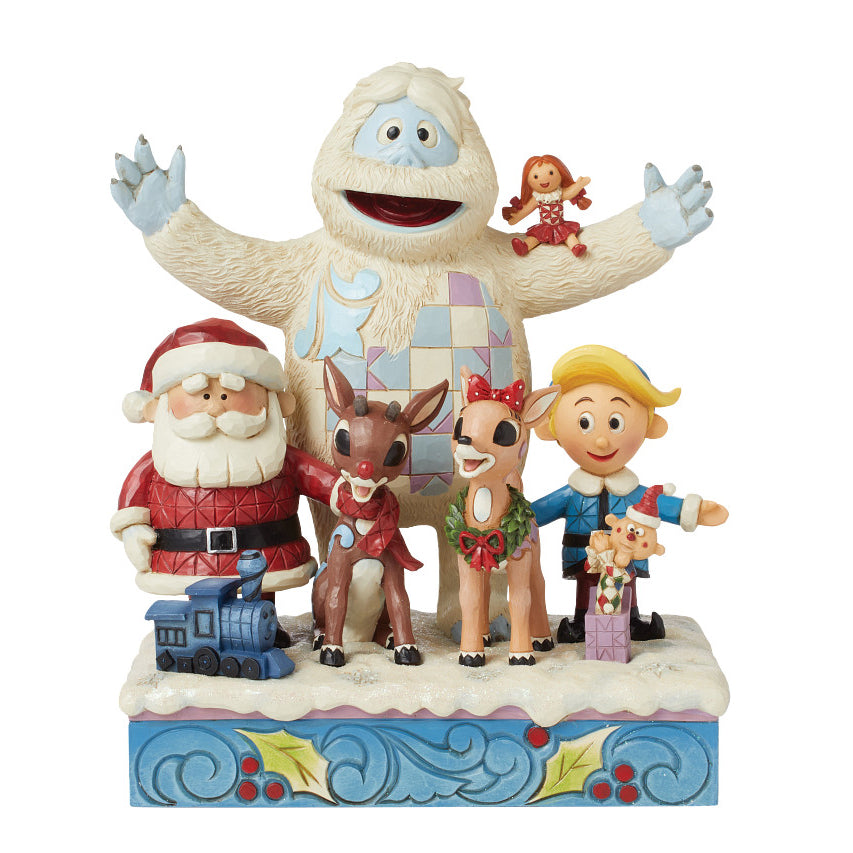 Jim Shore Rudolph Traditions: Group Pose Figurine sparkle-castle
