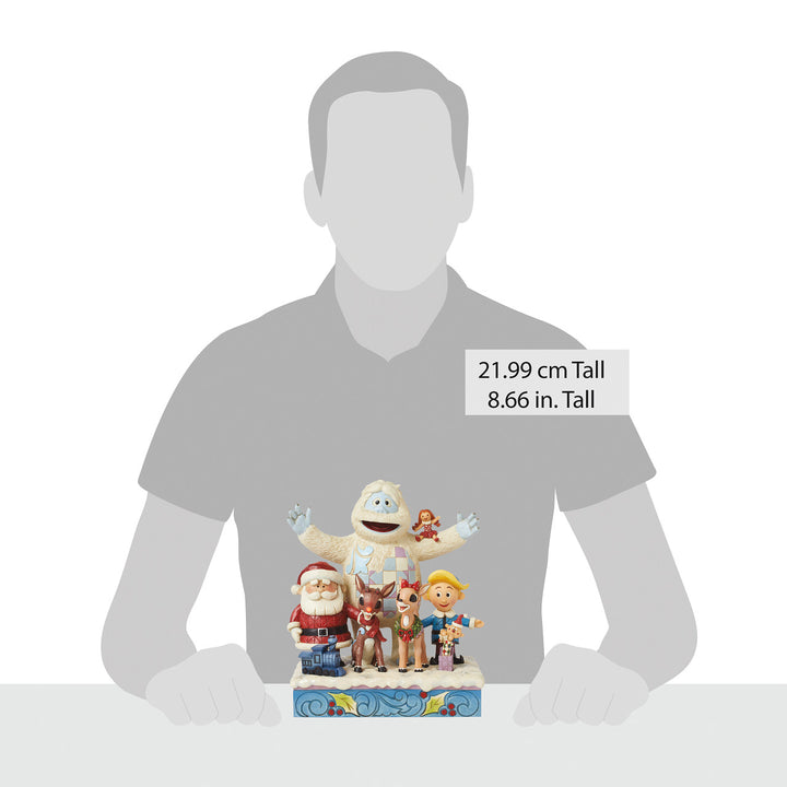 Jim Shore Rudolph Traditions: Group Pose Figurine sparkle-castle