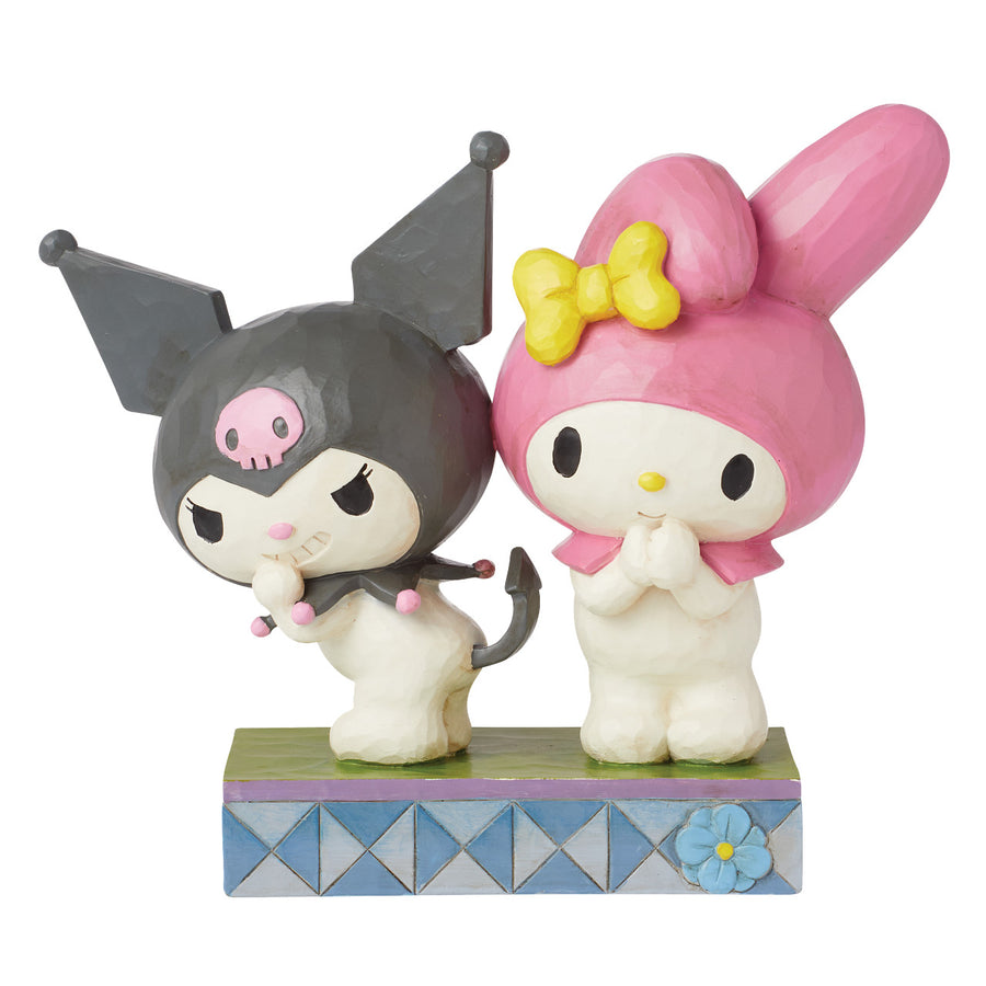 Jim Shore Sanrio: Kuromi And My Melody Figurine sparkle-castle