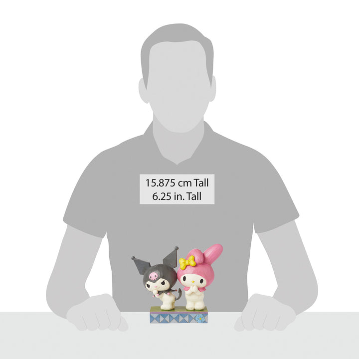 Jim Shore Sanrio: Kuromi And My Melody Figurine sparkle-castle
