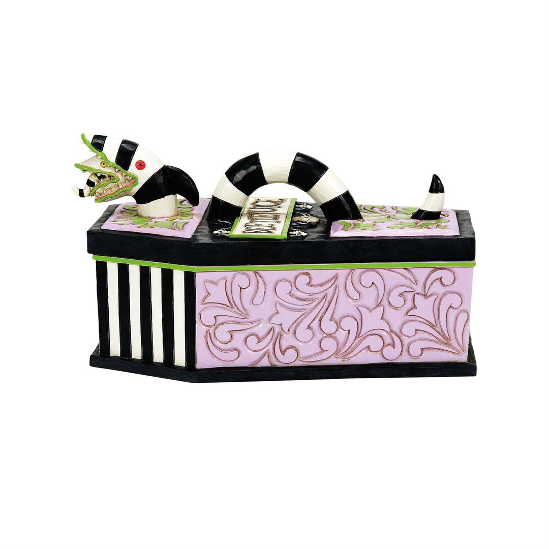 Jim Shore Beetlejuice: Beetlejuice Coffin Trinket Box sparkle-castle