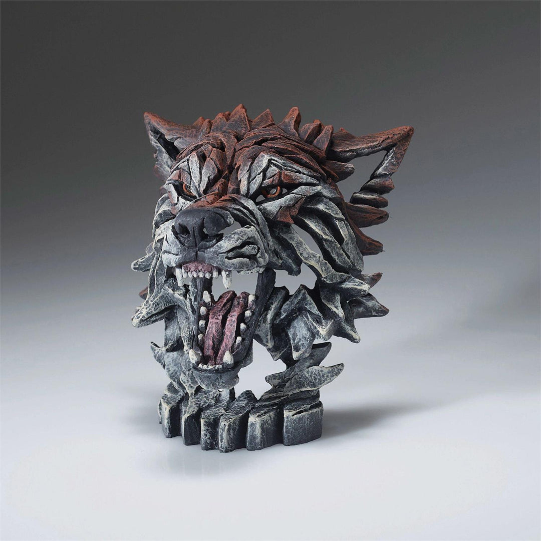 Edge Sculpture: Miniature Wolf Bust sparkle-castle