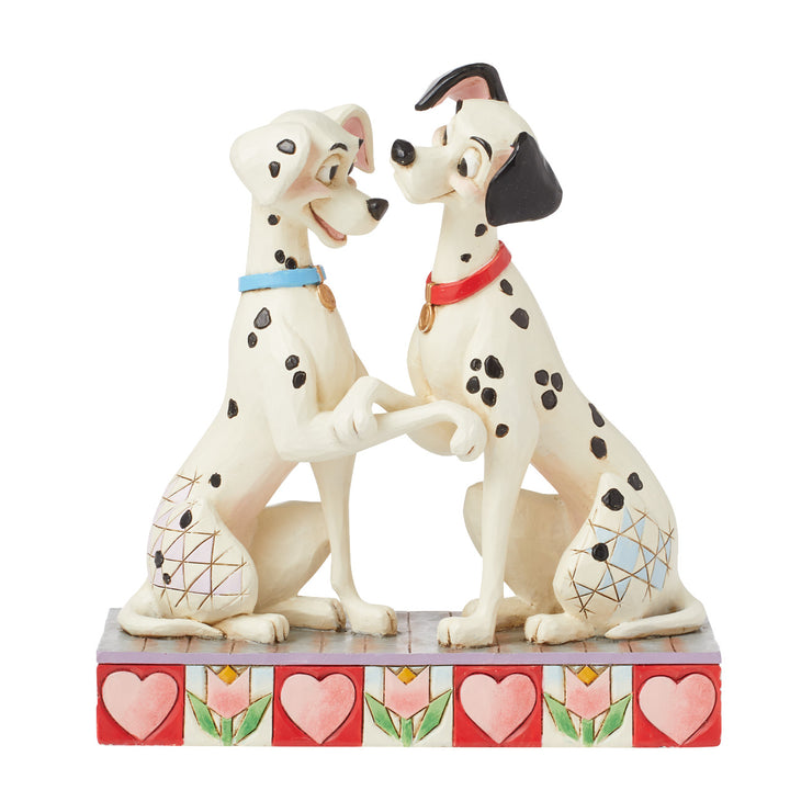 Jim Shore Disney Traditions: 101 Dalmatians Pongo & Perdita Figurine sparkle-castle
