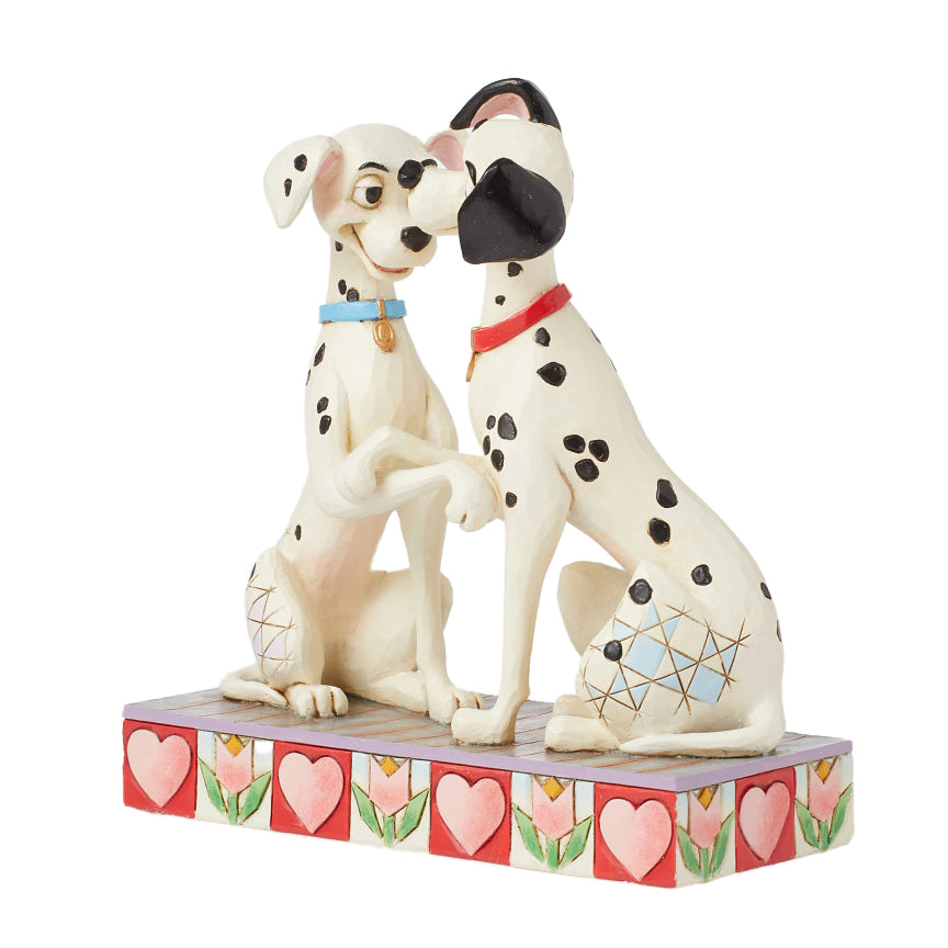 Jim Shore Disney Traditions: 101 Dalmatians Pongo & Perdita Figurine sparkle-castle