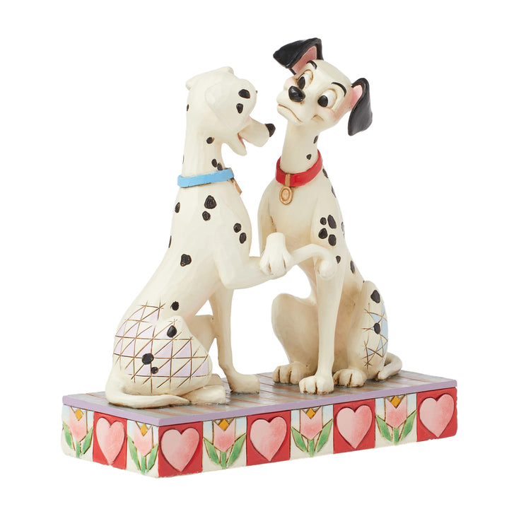 Jim Shore Disney Traditions: 101 Dalmatians Pongo & Perdita Figurine sparkle-castle