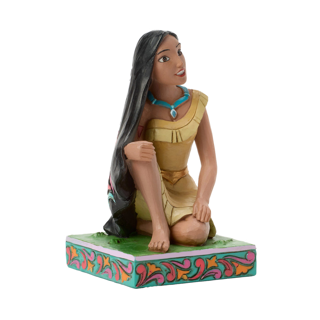 Jim Shore Disney Traditions: Pocahontas Personality Pose Figurine sparkle-castle