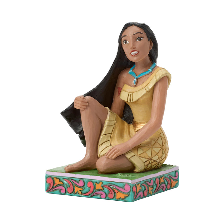 Jim Shore Disney Traditions: Pocahontas Personality Pose Figurine sparkle-castle