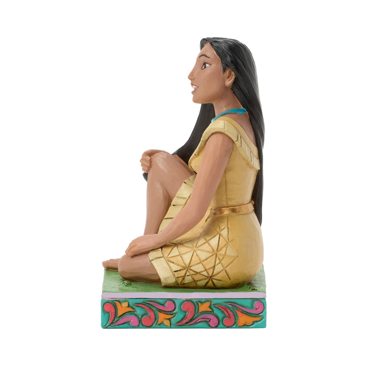 Jim Shore Disney Traditions: Pocahontas Personality Pose Figurine sparkle-castle