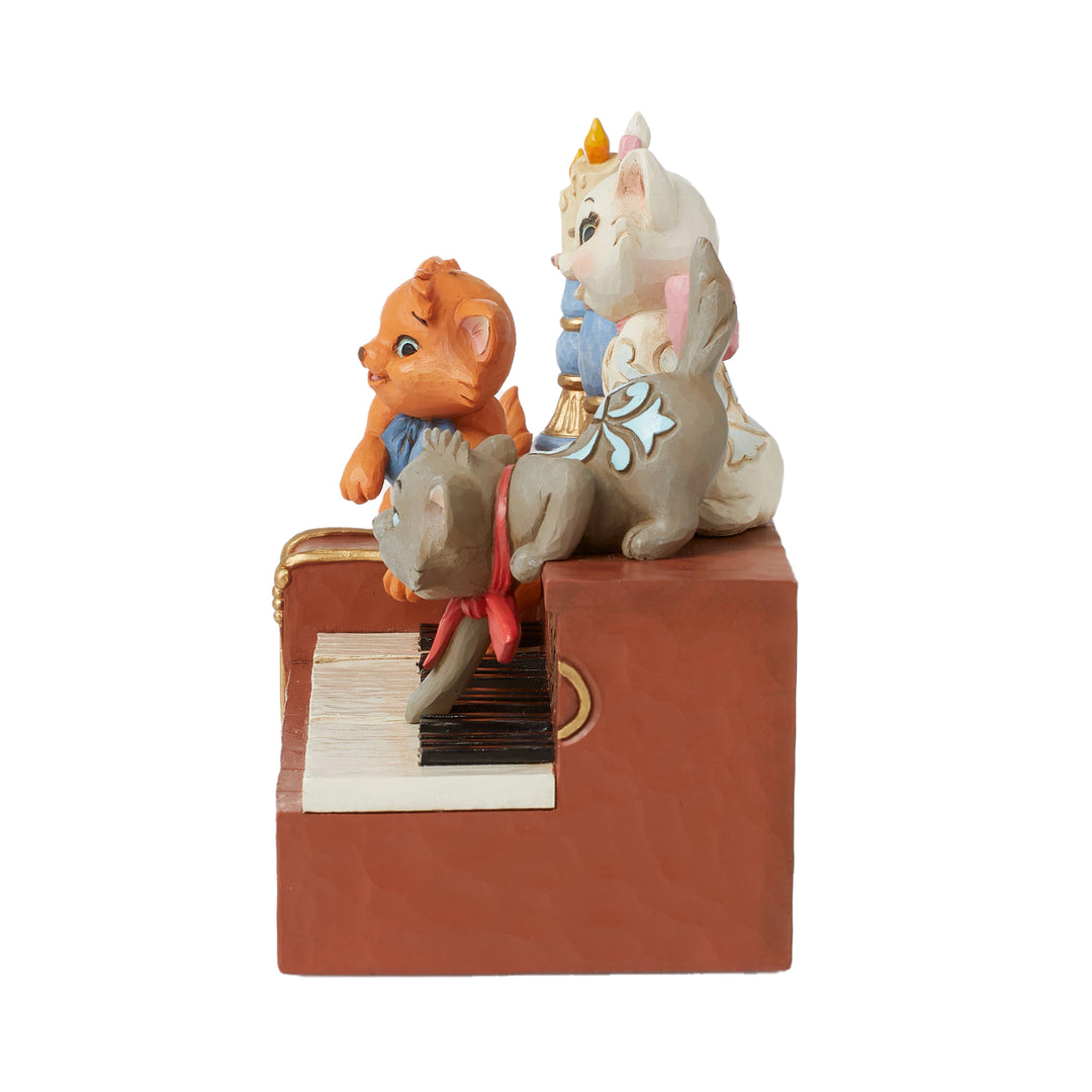 Jim Shore Disney Traditions: Aristocat Kittens Playing Piano Figurine sparkle-castle