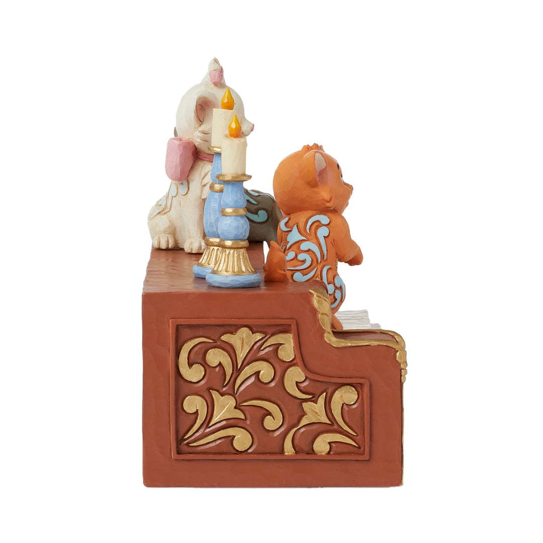Jim Shore Disney Traditions: Aristocat Kittens Playing Piano Figurine sparkle-castle