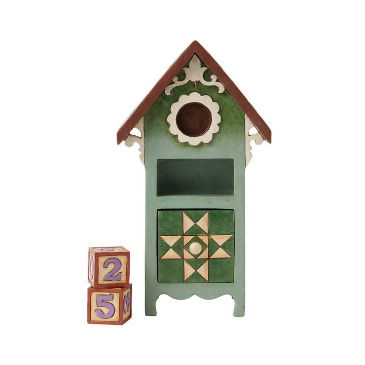 Jim Shore Heartwood Creek: Seasonal Block Calendar Figurine sparkle-castle