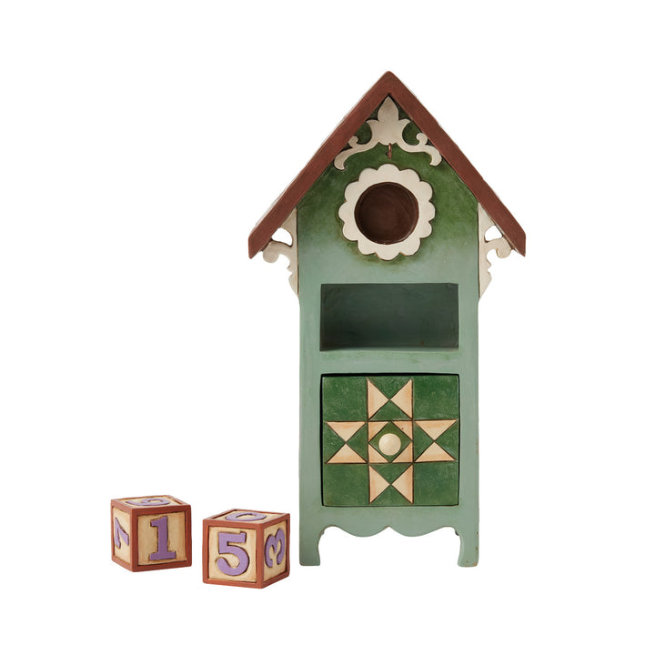 Jim Shore Heartwood Creek: Seasonal Block Calendar Figurine sparkle-castle