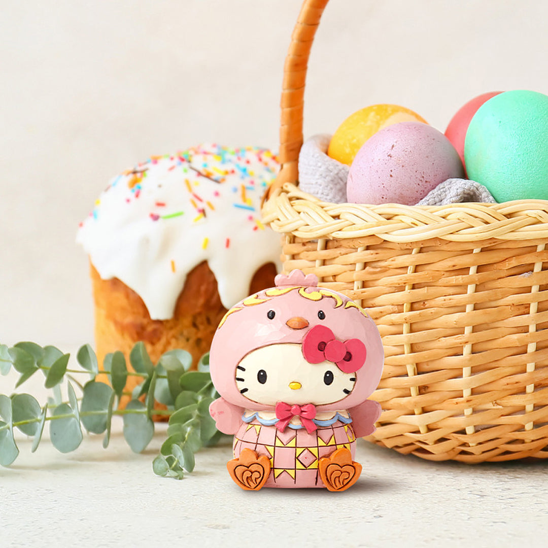 Jim Shore Sanrio: Hello Kitty Easter Chick Mini Figurine sparkle-castle