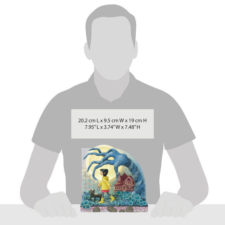 Jim Shore Coraline: Coraline with Twisted Tree Diorama Figurine sparkle-castle