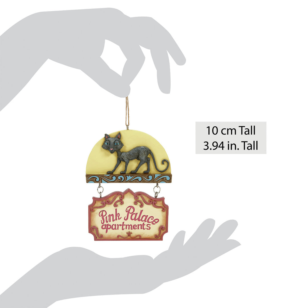 Jim Shore Coraline: Pink Palace Apartments Hanging Ornament sparkle-castle