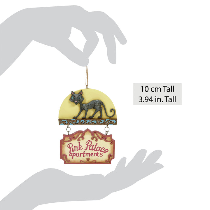 Jim Shore Coraline: Pink Palace Apartments Hanging Ornament sparkle-castle