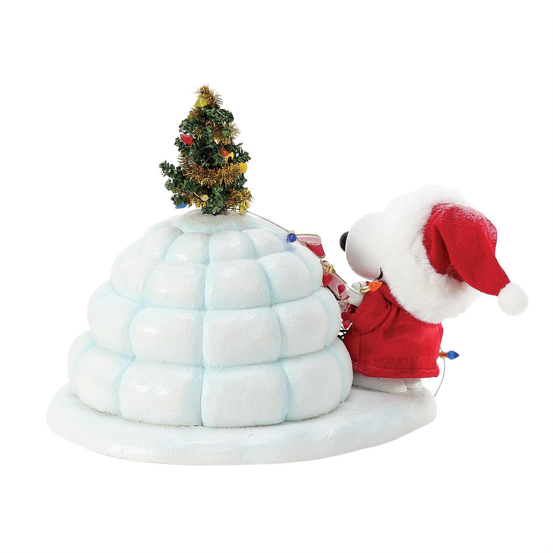 Department 56 Possible Dreams Peanuts: Snoopy's Puffer Igloo sparkle-castle