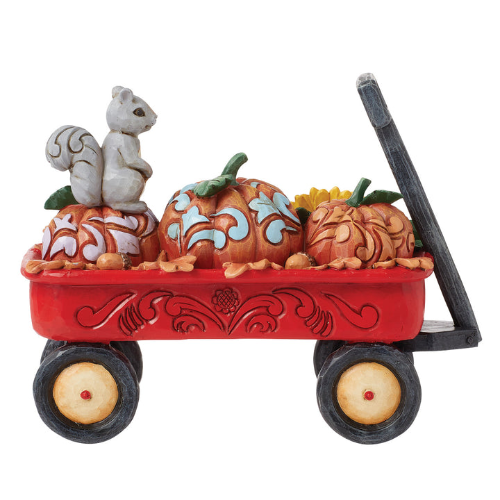 Jim Shore Heartwood Creek: Harvest Wagon With Pumpkins Figurine sparkle-castle