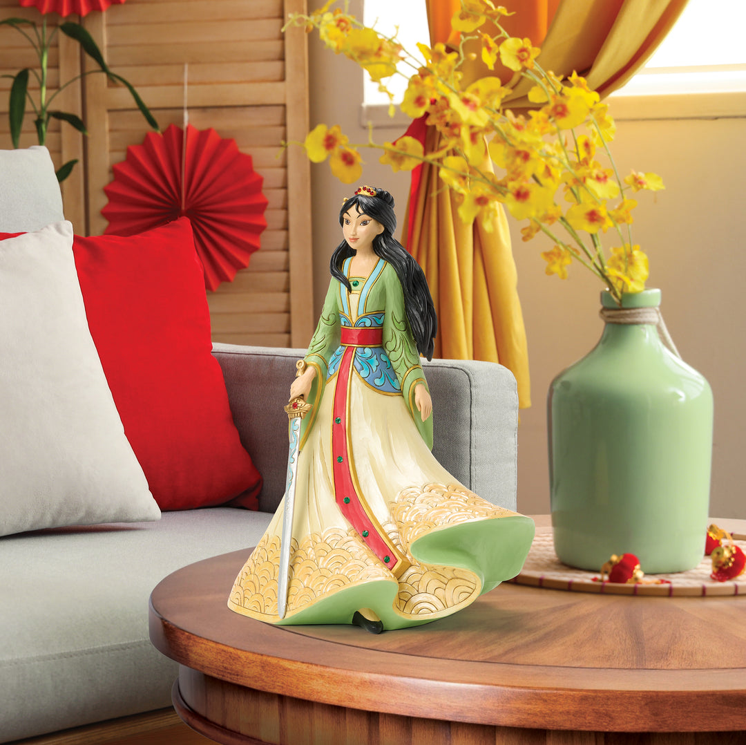 Jim Shore Disney Traditions: Mulan Deluxe 9th In Series Figurine sparkle-castle