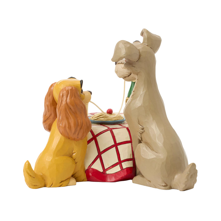 Jim Shore Disney Traditions: Lady & The Tramp Spaghetti Scene Figurine sparkle-castle