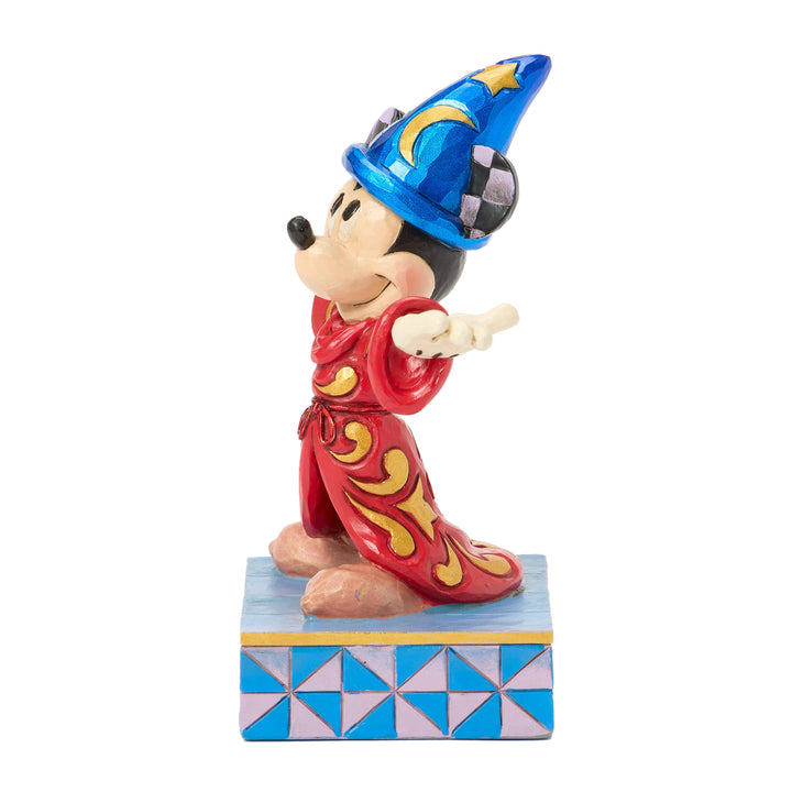 Jim Shore Disney Traditions: Sorcerer Mickey Personality Pose Figurine sparkle-castle