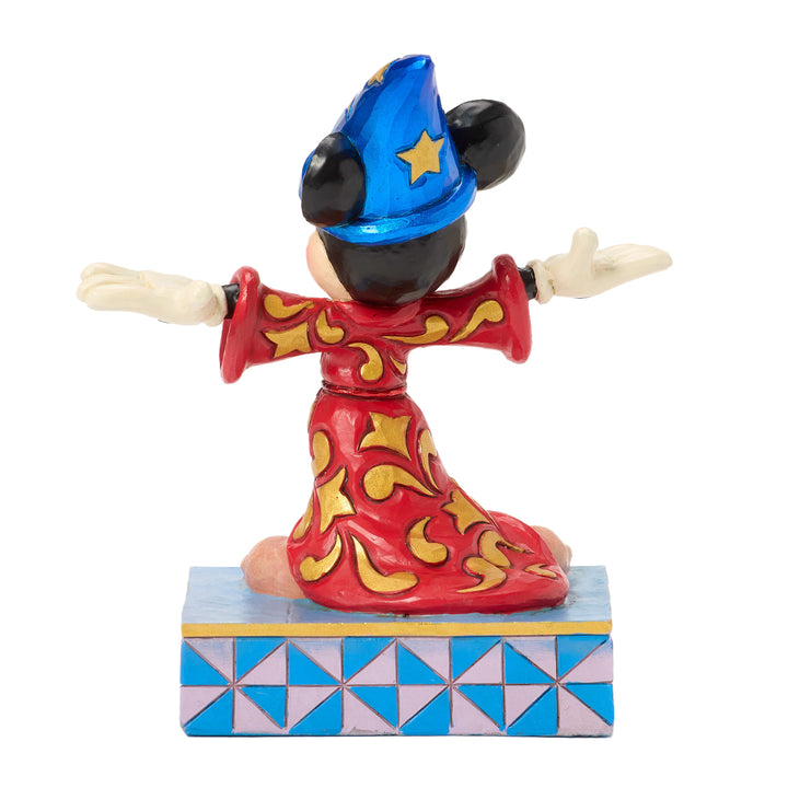 Jim Shore Disney Traditions: Sorcerer Mickey Personality Pose Figurine sparkle-castle
